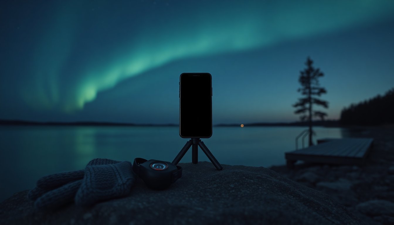 how to take pictures of northern lights with smartphone